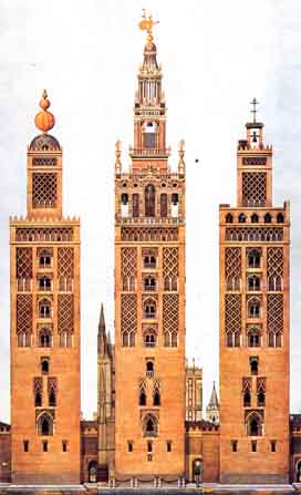 Giralda evolution stages through time